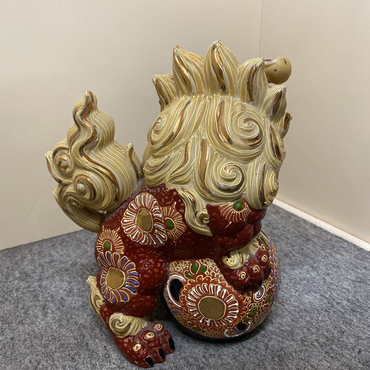 九谷焼 獅子 魔除け 置物 美品 九谷焼 獅子 【公式通販】