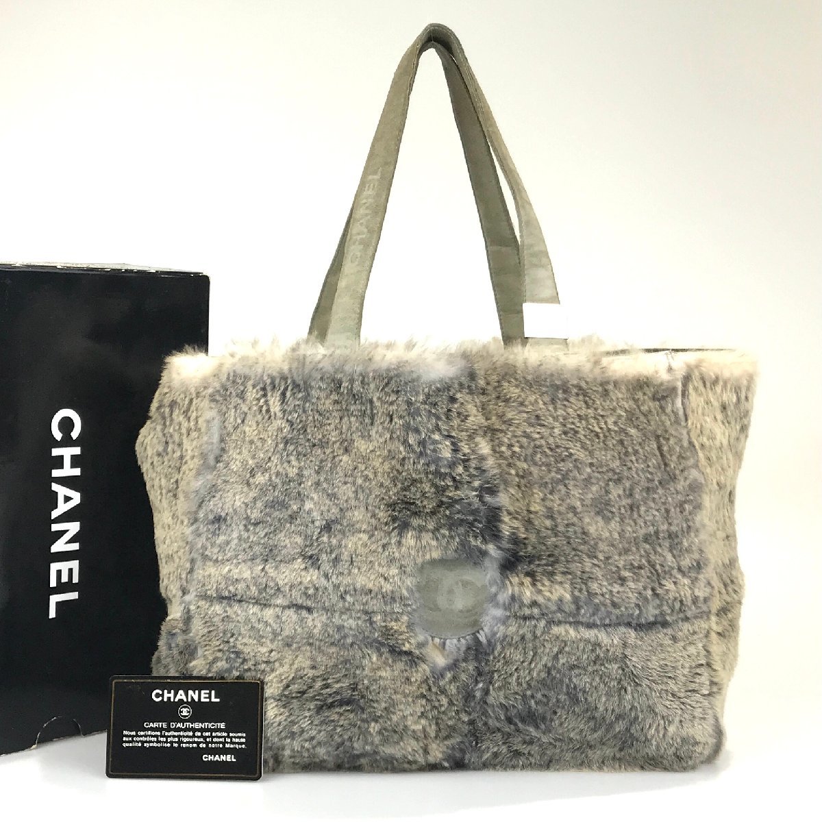 1円〜】シャネル CHANEL バッグ ハンドバッグ ラビットファー ココ 