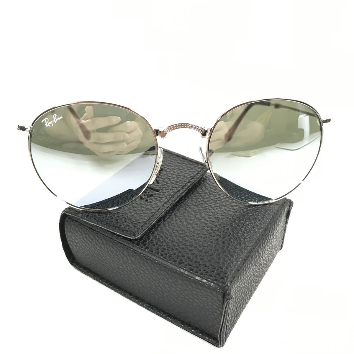 【レイバン】本物 Ray-Ban 折り畳み サングラス RB3532 ミラーレンズ シルバー色系 メンズ レディース イタリア製 ケース 箱有 送料520円 レイバン サングラス RB3532 rb3542 198&frasl;7Y ゴールド系