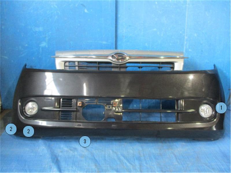 ダイハツ 純正 ミラカスタム 《 L285S 》 フロントバンパー 52101-B2340-C0 P50700-22003491