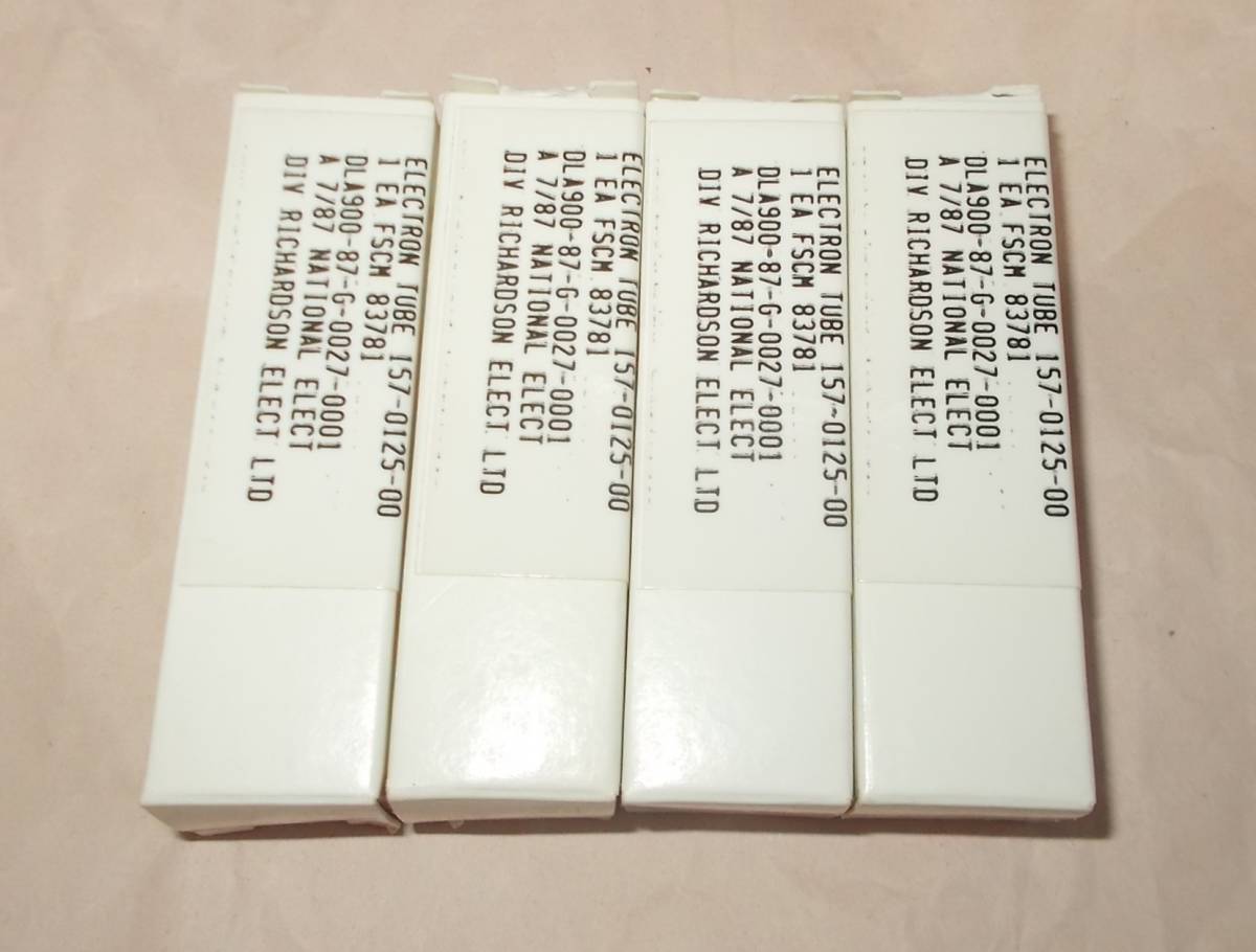 NATIONAL(HOLLAND) 157-0125-00 (6DJ8類似) 4本セット NOS