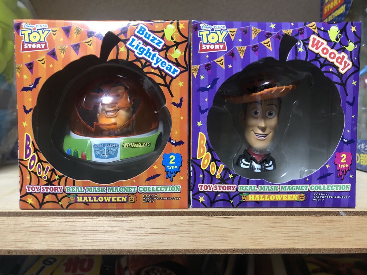 人気定番，格安 トイ ストーリー リアルマスクマグネットフィギュア セブンイレブン限定 ハロウィン バージョン バズ ライトイヤー ウッディ 全2種(トイ・ストーリー)｜売買されたオークション情報、yahoo トイ・ストーリー