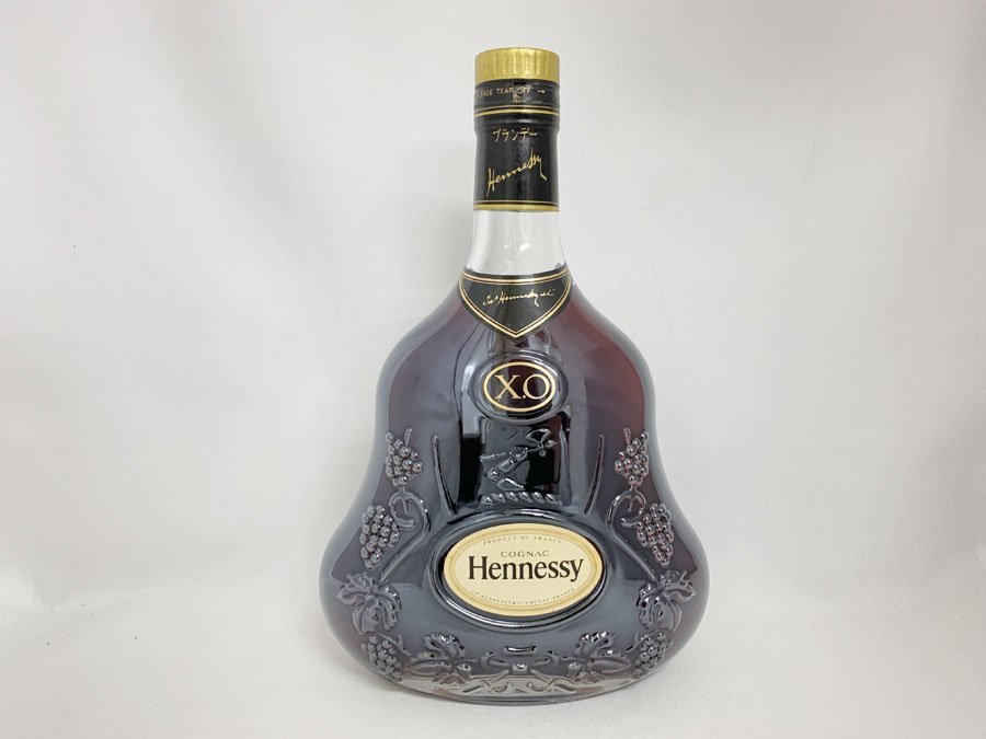 Hennessy ヘネシー XO 金キャップ クリアボトル 未開栓 未開栓】Hennessy ヘネシー XO 金キャップ クリアボトル ブランデー