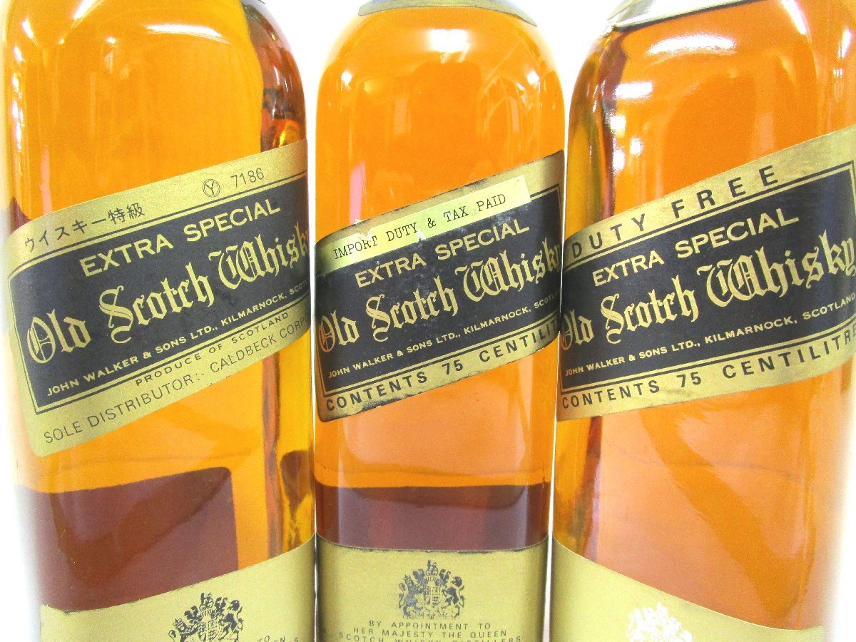 飲料・酒 古酒 未開栓 Johnnie Walker Black Label 3本セット