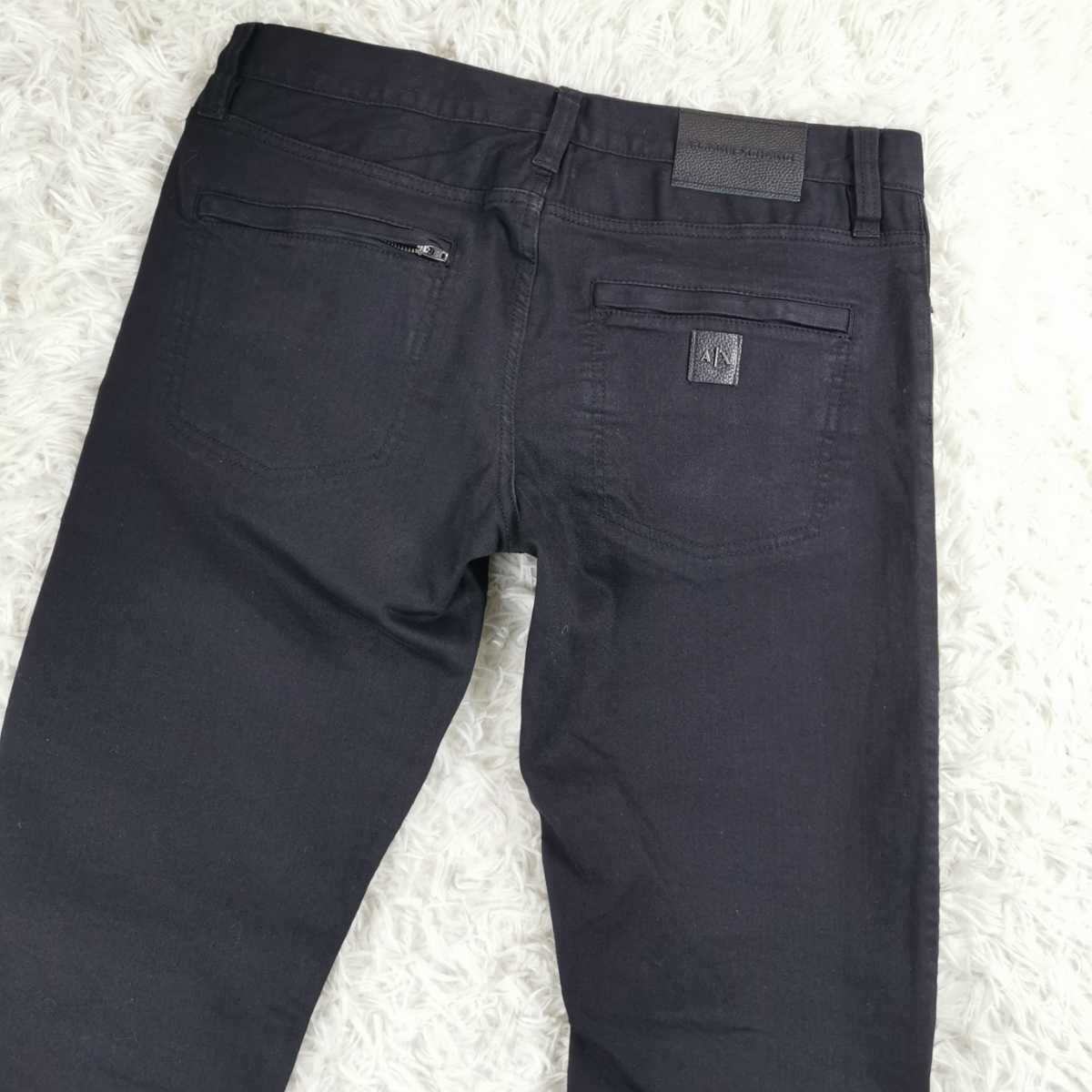 幻の逸品】ARMANI Exchange ジーンズ スキニーバイカーデニムパンツ 