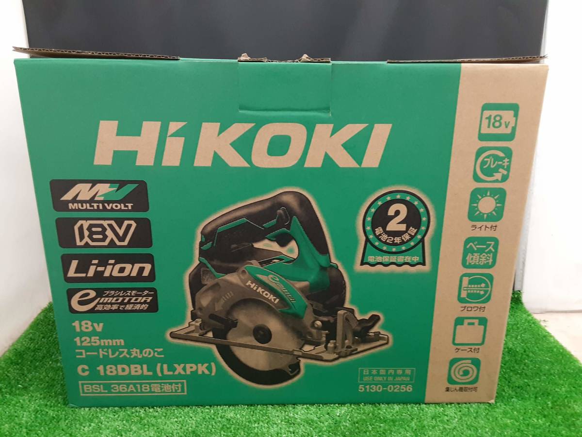 未使用品 HiKOKI ハイコーキ 18V 125mm コードレス丸のこ C18DBL(LXPK) 36V マルチボルト ハイコーキ 125mm HiKOKI コードレスチップソーカッタ 18V対応 C3605DYB