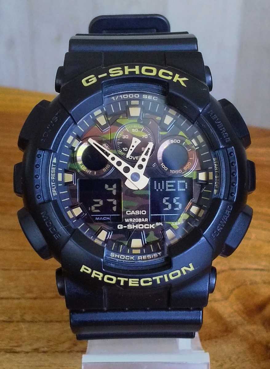 カシオ G-SHOCK GA-100CF カモフラージュ