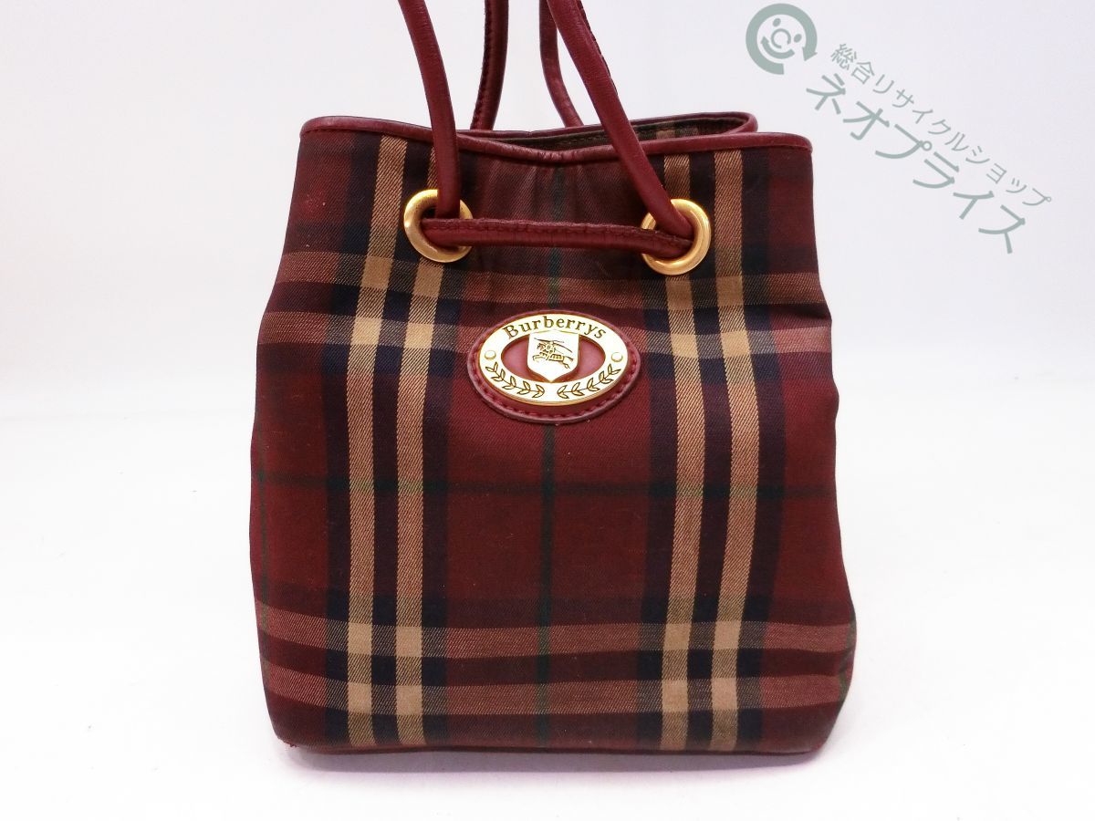 ◇S2645 BURBERRY バーバリー ノバチェック柄 ロゴ ショルダー バッグ