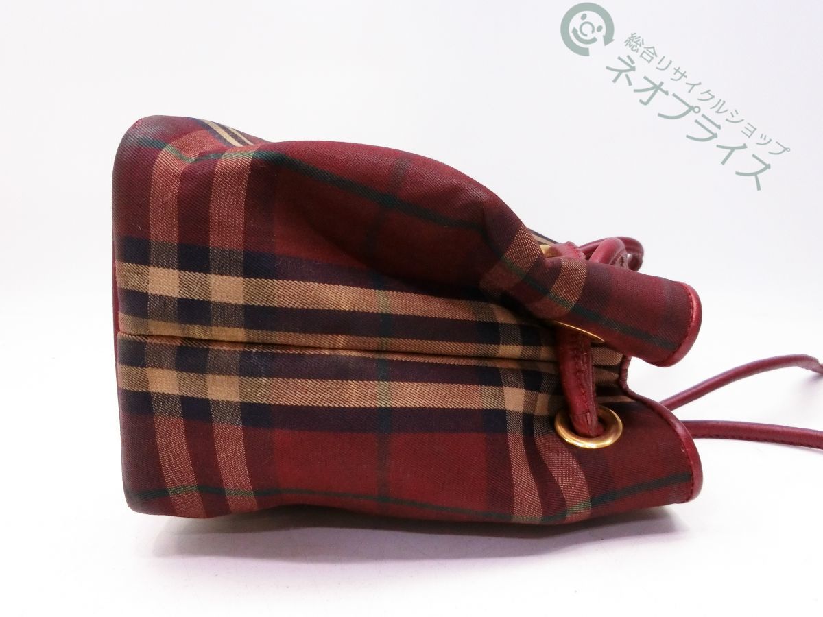 ◇S2645 BURBERRY バーバリー ノバチェック柄 ロゴ ショルダー バッグ