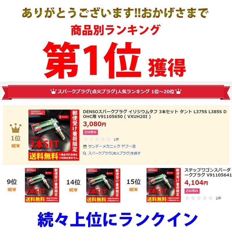 DENSO ワゴンR スパークプラグ | イリジウムタフ スズキ MH23S イリジウムパワー H20&frasl;9 イリジウム 強化 安い &amp; アウトレット限定商品 3本セット 通販モノタロウ