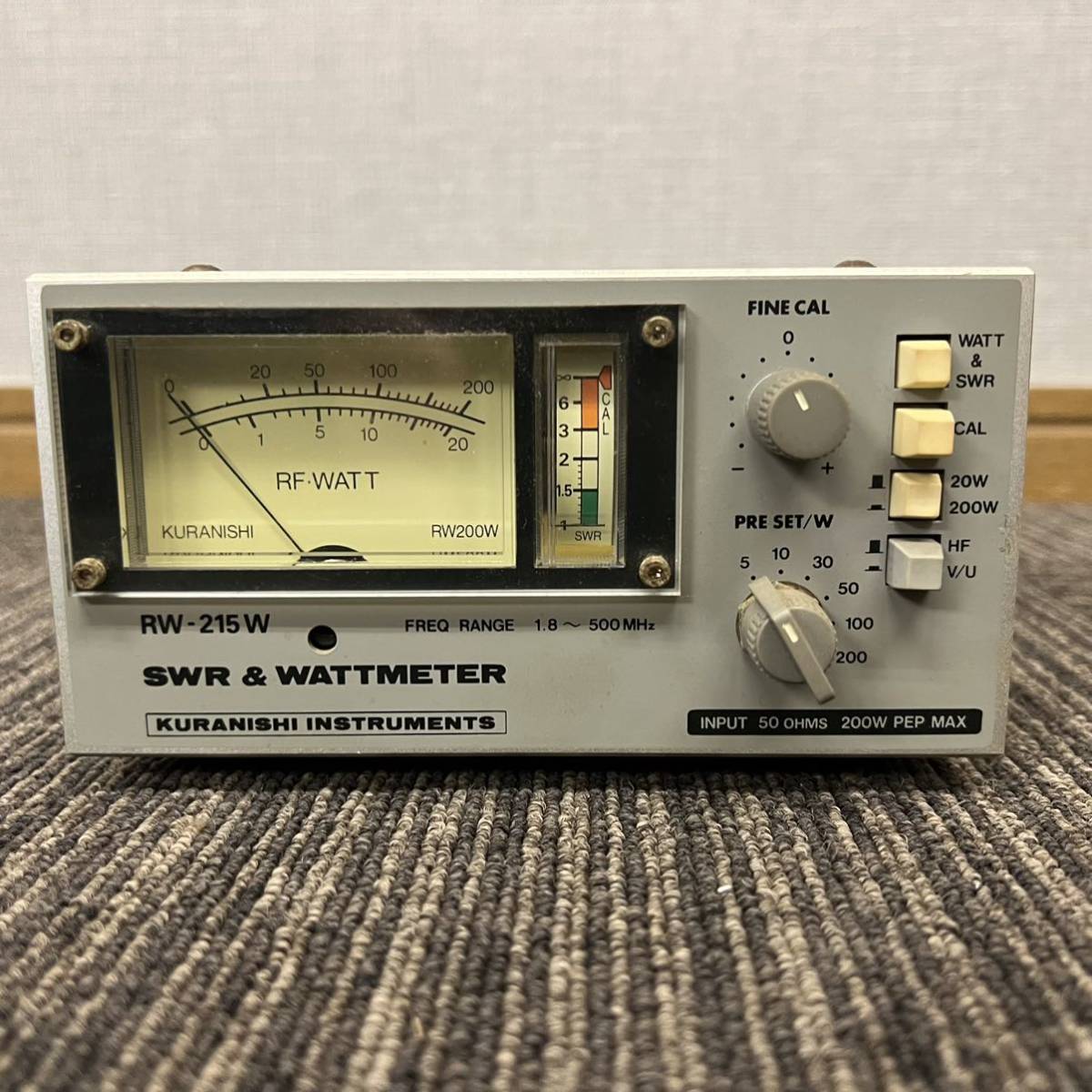 その他 KURANISHI INSTUMENTS RW-215A その他 KURANISHI INSTUMENTS RW-215A クラニシ RW-215A メーターが
