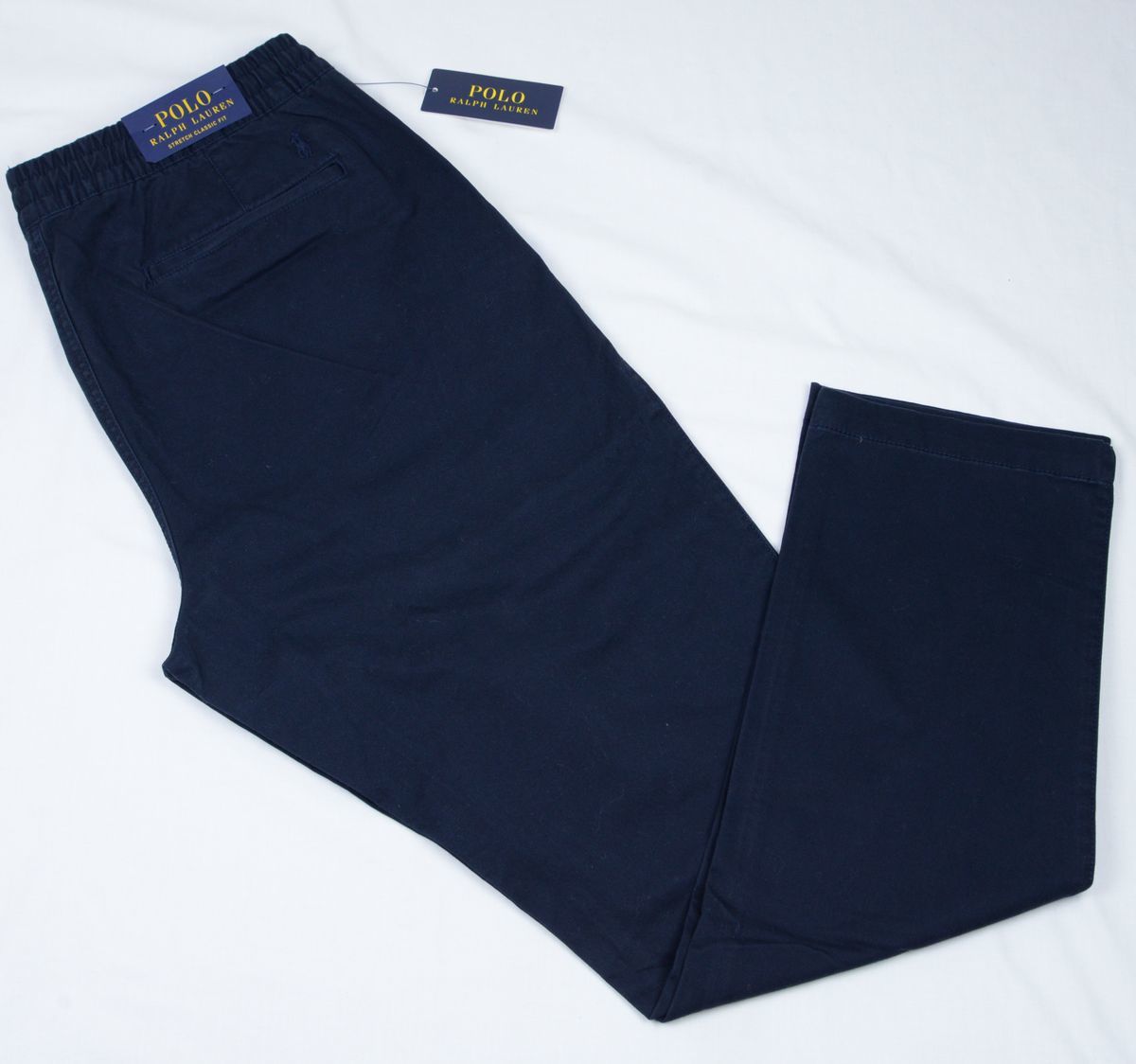 ○POLO RALPH LAURENラルフローレンチノパン(NOtuck,紺,M(W86)(実質85