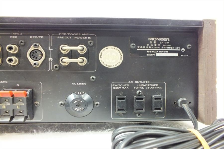 ☆ PIONEER パイオニア SA-710 アンプ 音出し確認済 中古 現状品