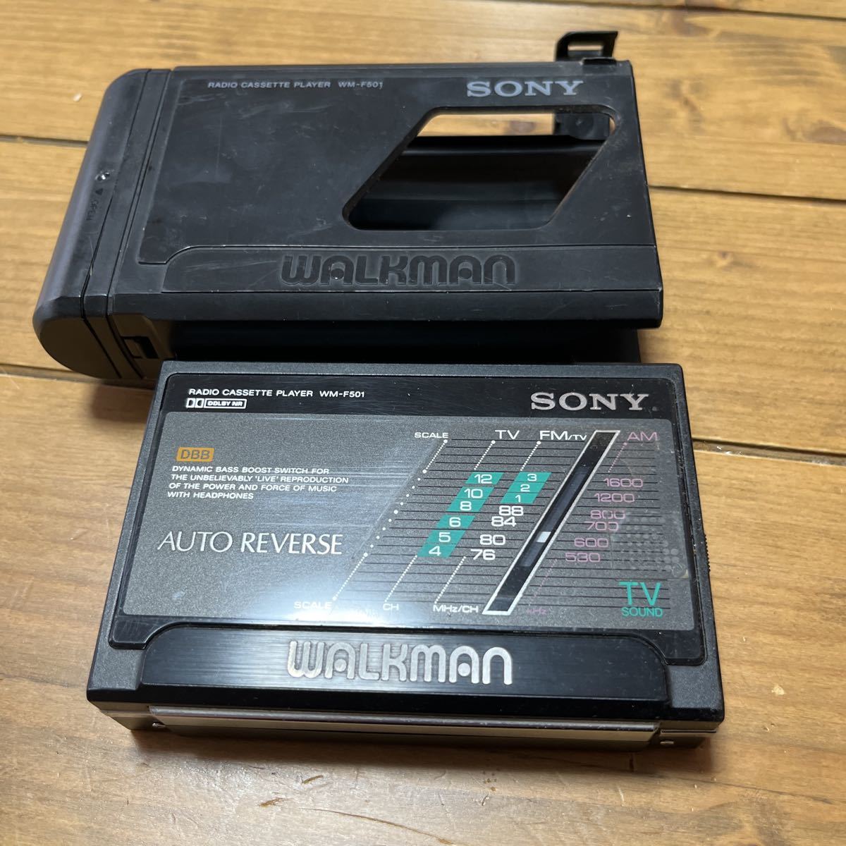⑦ 【ジャンク】SONY WALKMAN WM-F501カセットプレーヤー