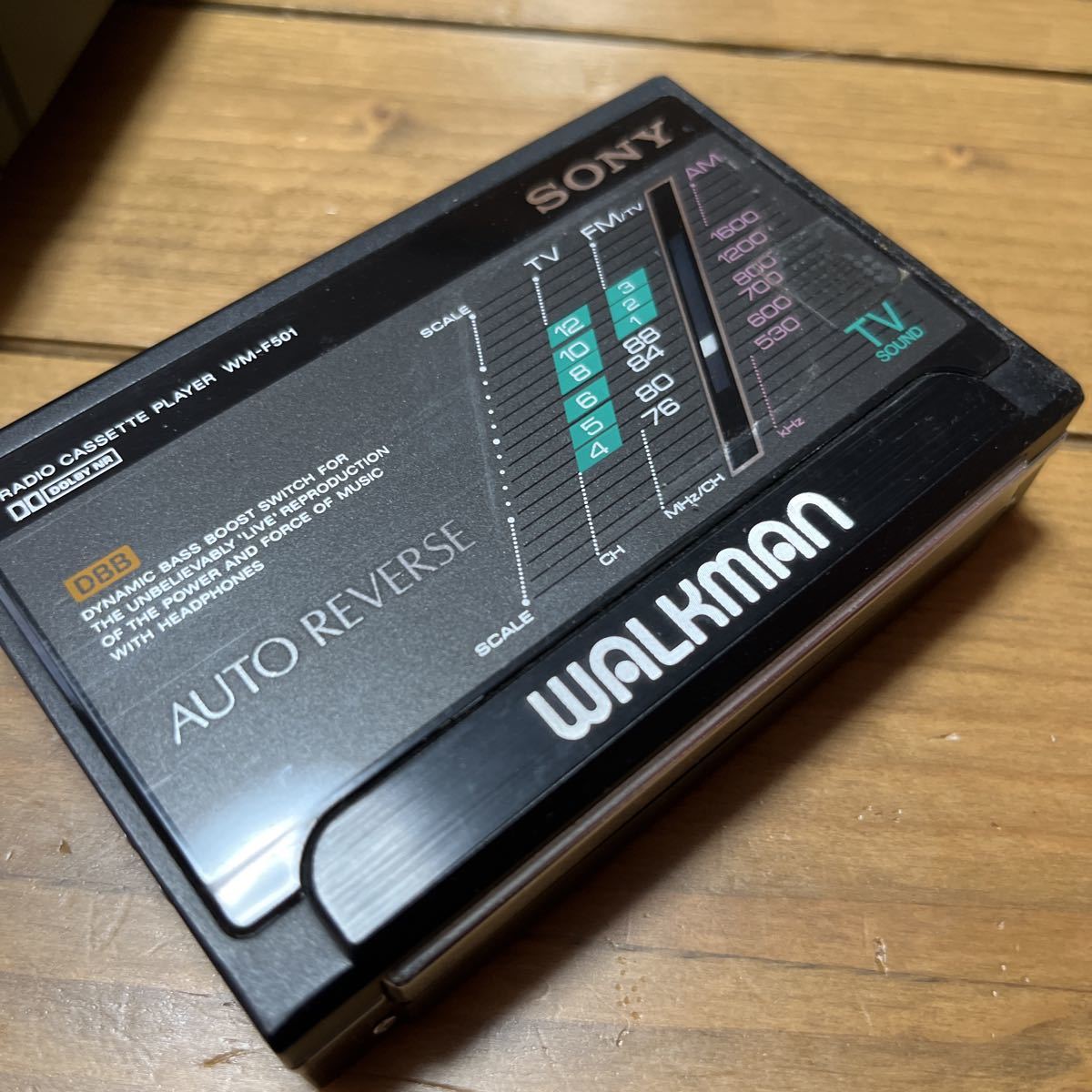 ⑦ 【ジャンク】SONY WALKMAN WM-F501カセットプレーヤー