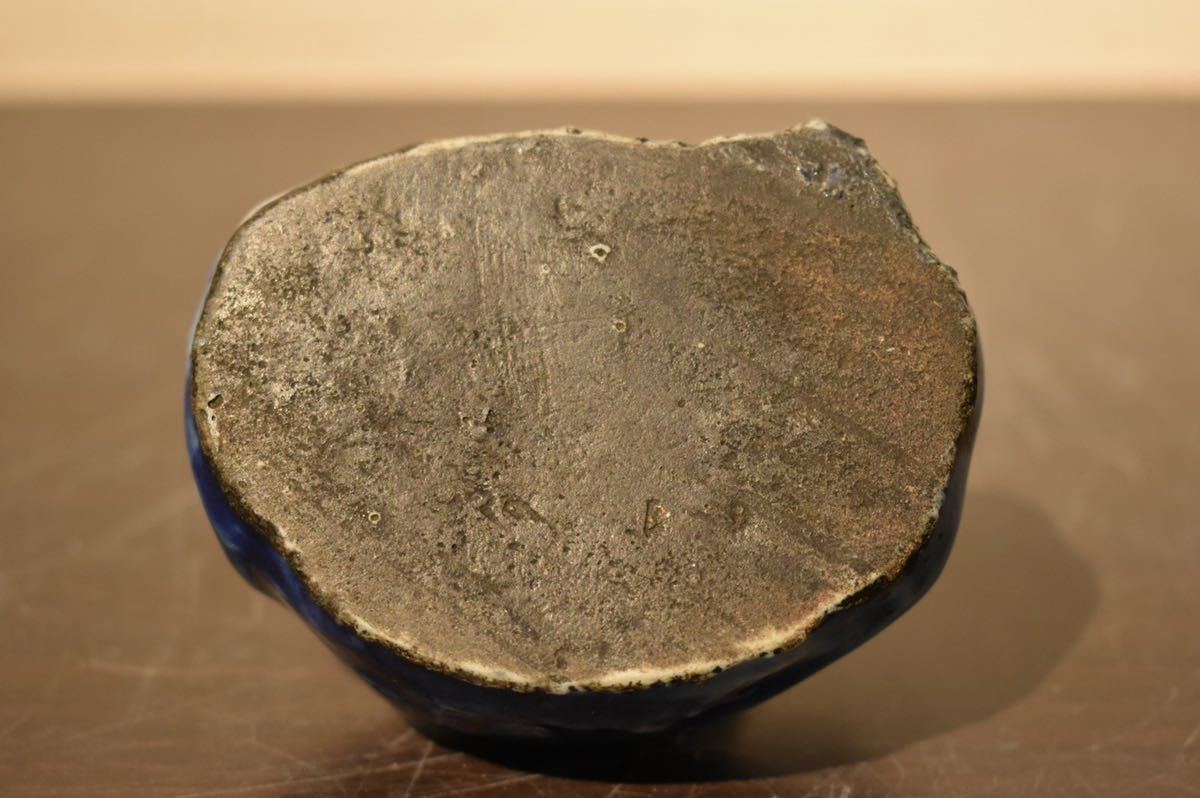 李朝 瑠璃釉 蝶形 水滴 文房具 書道具 李朝時代 【公式通販】