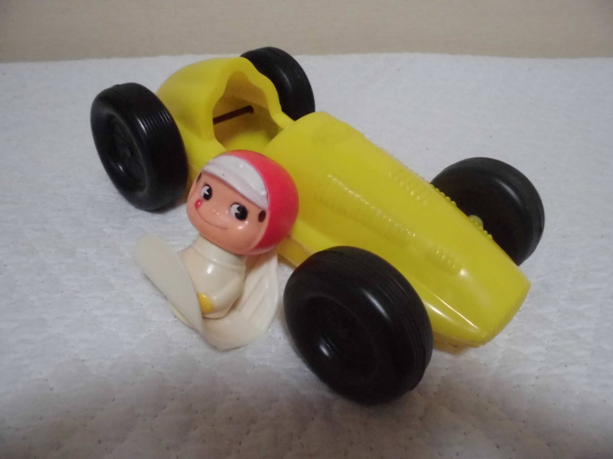 不二家 ペコちゃん レア 昭和40年代 レーシング (イエロー 珍色 昭和 