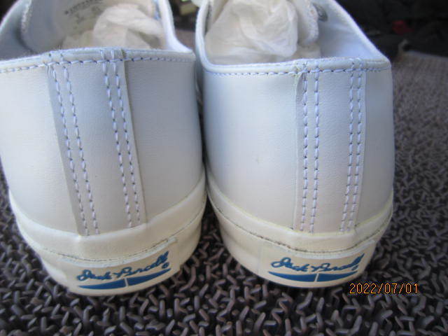 USED 中古 コンバース ジャックパーセル レザー白 8/26.5 CONVERSE 