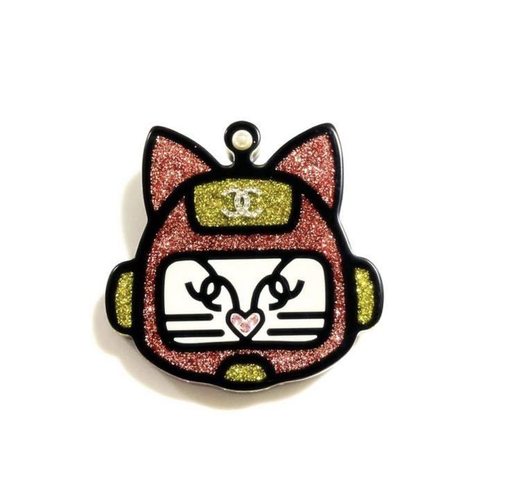 激レア CHANEL シャネル 17S 宇宙 キャット ロボット 猫 ブローチ ココ 