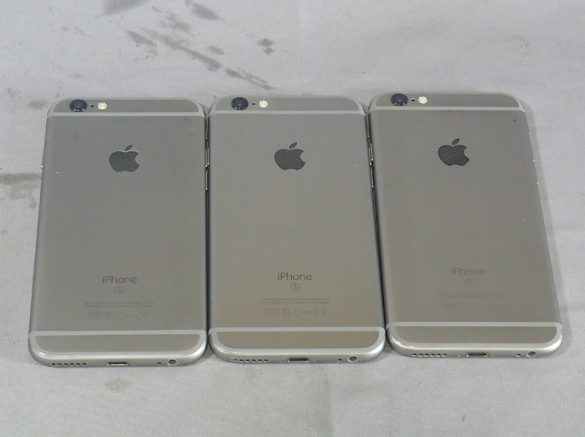 ドコモ Apple iPhone 7と6の２台セット ジャンク B30322 O-04008 docomo Apple iPhone6s MKQJ2J/A 3台セット ジャンク