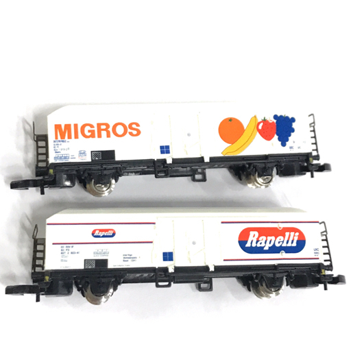 1円 marklin mini-club 8215 8216 MIGROS 含む 貨車 まとめセット Zゲージ 鉄道模型 外国車輛 メルクリン メルクリン mini-club Zゲージ パワーパック 'Z' 1円