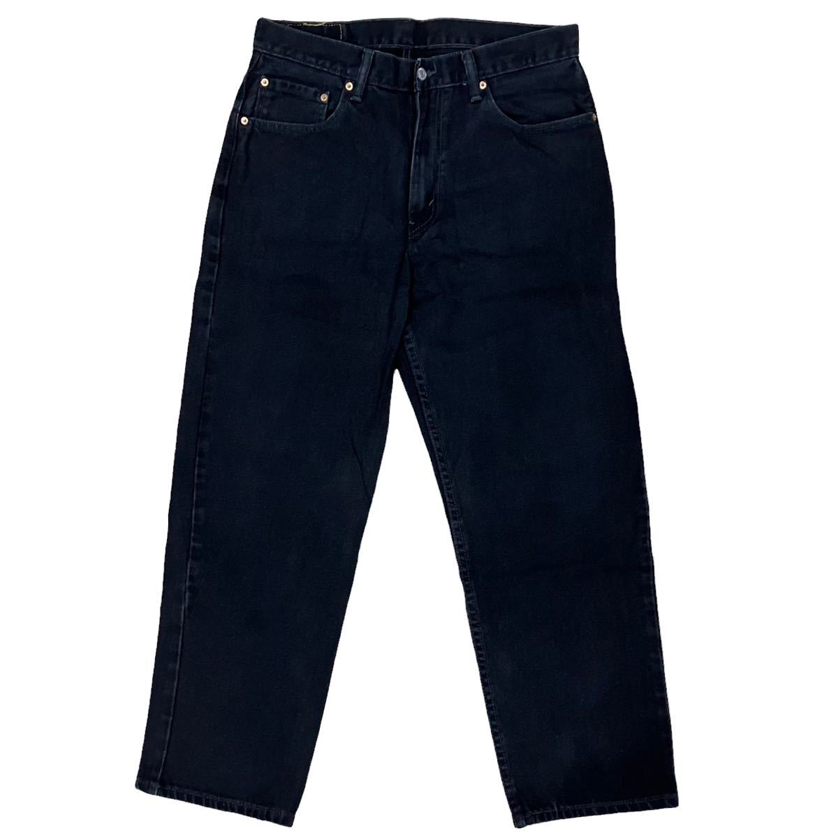 W34 L30 Levi’s 550/560 ニカラグア製 buggy denim pants アメリカ リーバイス バギー デニムパンツ 黒 古着 卸 YS0406160060