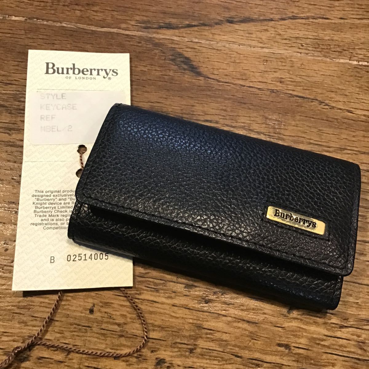 バーバリー Burberry キーケース 送料一律180円 未使用品 メンズ タグ