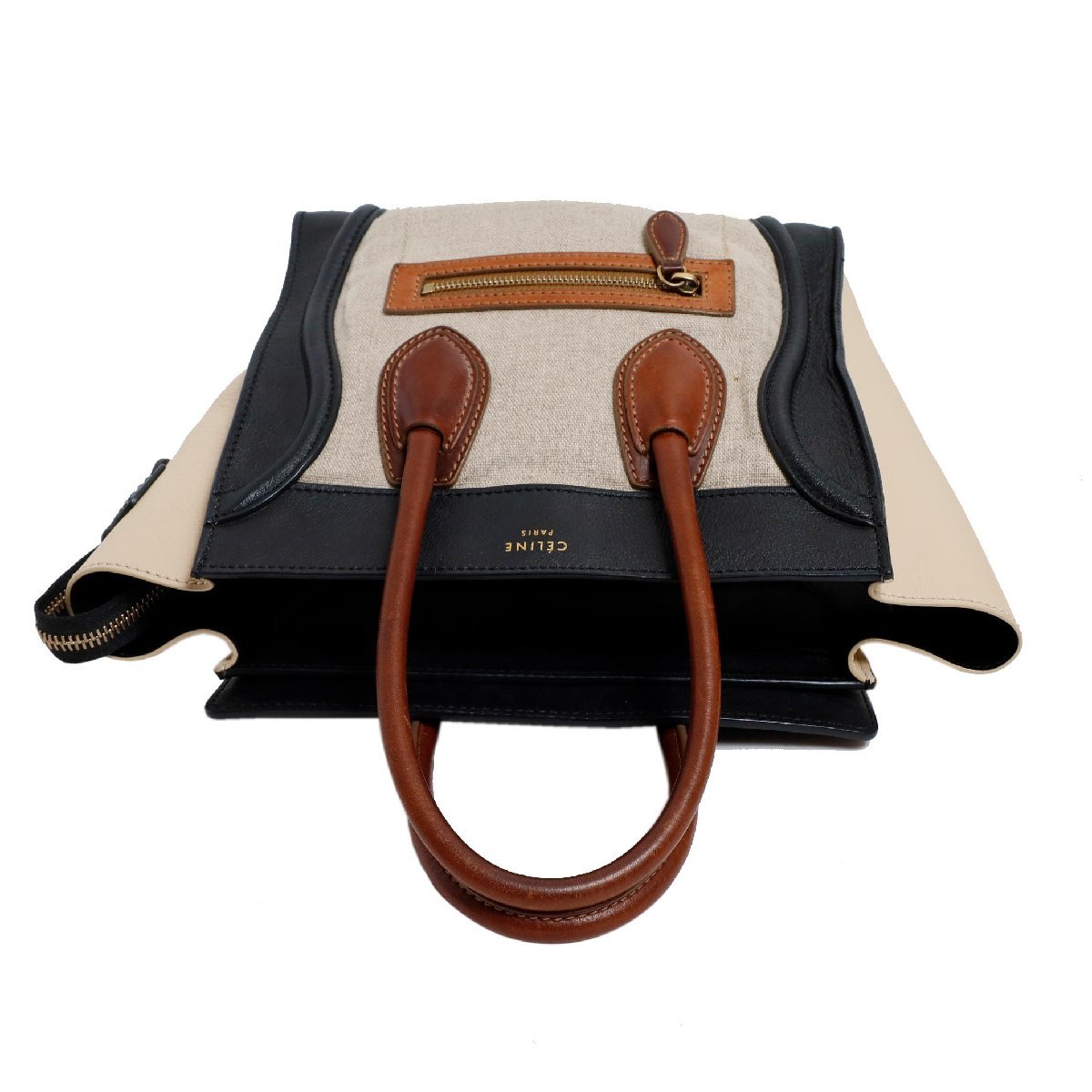 金沢店】美品 セリーヌ CELINE ラゲージ マイクロ バイカラー