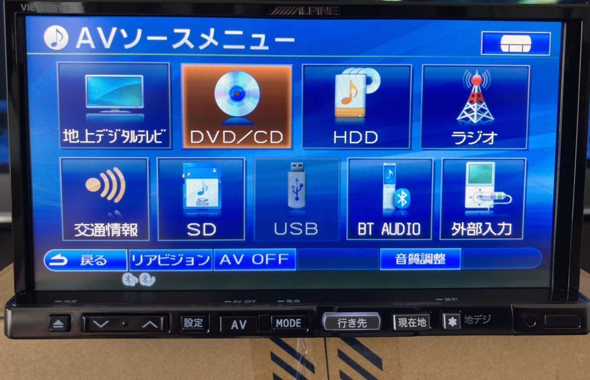 車 ALPINE VIE-X088VSカーナビ 7インチ