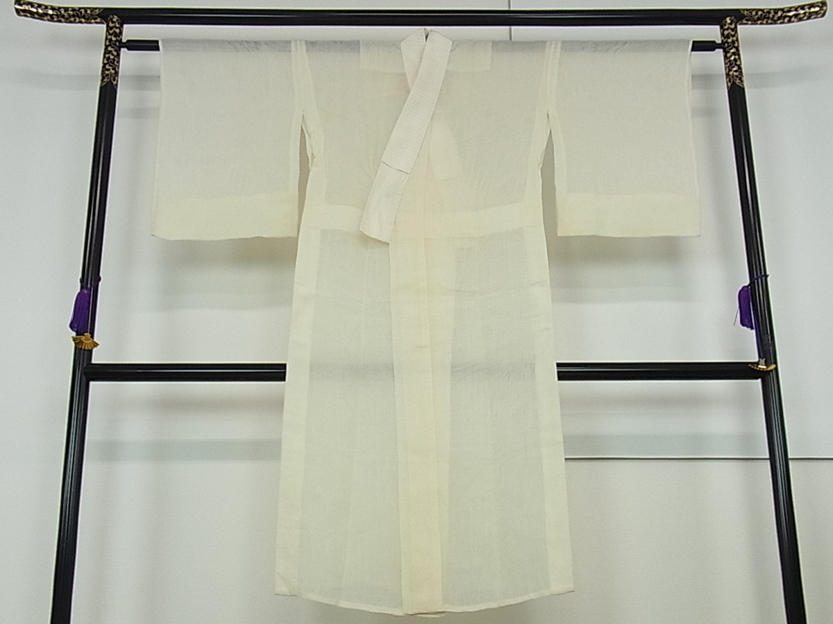 平和屋着物＊夏物 長襦袢 小千谷ちぢみ 反物 着尺 小千谷本麻紋紗 草