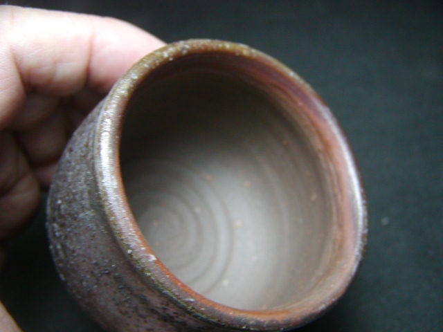 初だし 備前焼 人気作家 嶋 幸博 窯変ぐい呑 共箱無傷鉄瓶 紫砂壺 茶碗 