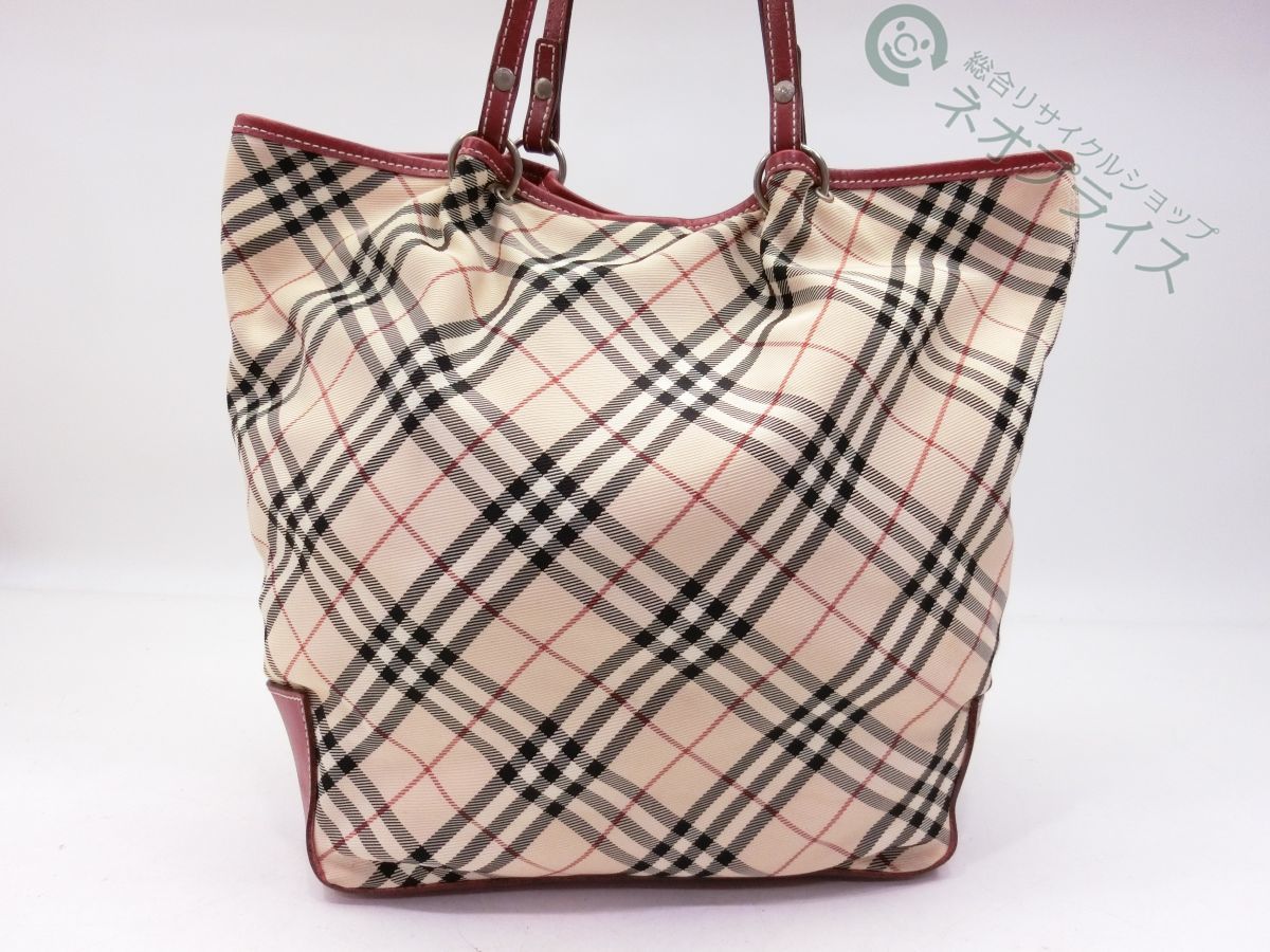 BURBERRY バーバリー ノバチェック トート バッグ レザー