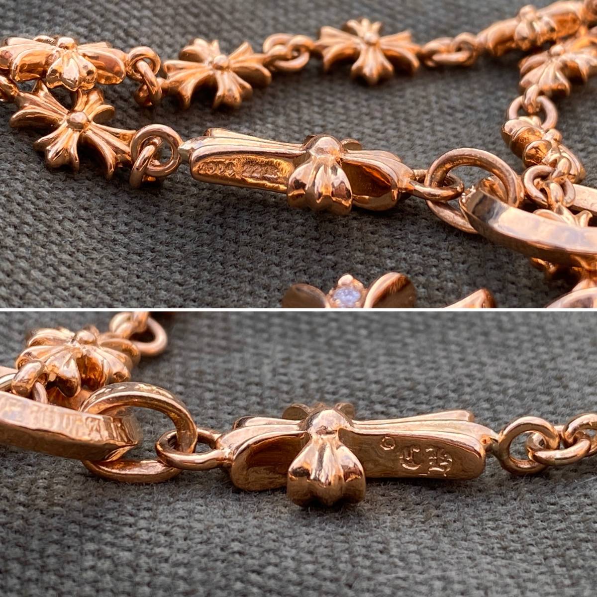 Chrome Hearts クロムハーツ 22k ロザリオ タイニーファット ベビーファット パヴェダイヤ タイニーe チョークチェーン ネックレス ペンダントトップ チャーム 売買されたオークション情報 Yahooの商品情報をアーカイブ公開 オークファン Aucfan Com