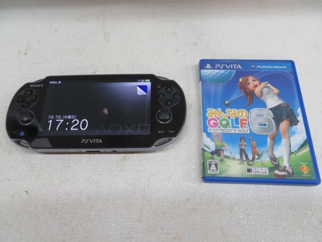 PSVITA 本体(中古) ＋ソフト(中古全6個) ＋α 箱入り説明書付き PSVITA