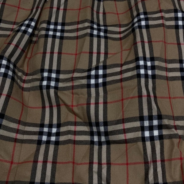 バーバリーズ Burberry's 巻きスカート サイズ42 L - ベージュカーキ×黒×レッド レディース ひざ丈/チェック柄 ボトムス 巻きスカート バーバリー ノバチェック ノバチェック✨バーバリー デニムスカート size