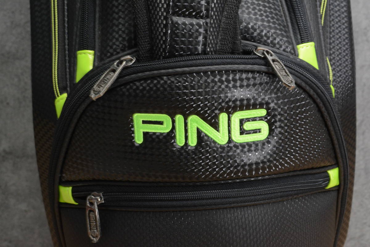 程度良好 人気モデル】ピン PING アスリートモデル キャディバッグ
