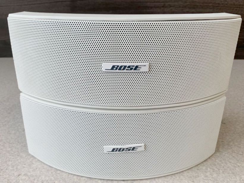 1円 BOSE スピーカー ペア 151 シリアル連番 天吊 金具付き 白 ホワイト 音