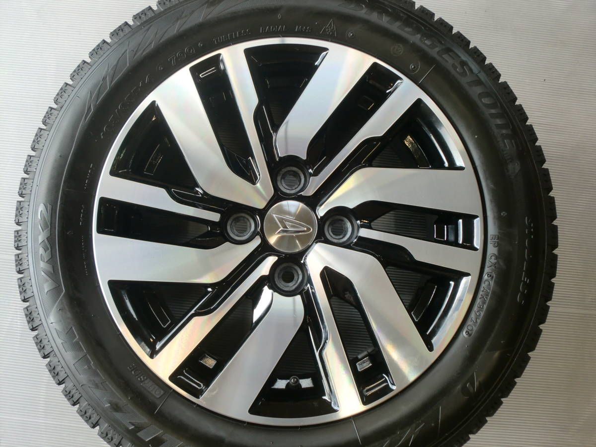 ダイハツ トール純正 14インチ 5J +35 100-4穴 ブリヂストン VRX2 165 
