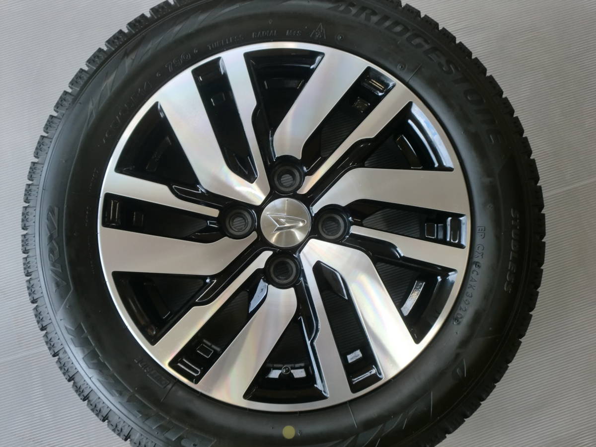 ダイハツ トール純正 14インチ 5J +35 100-4穴 ブリヂストン VRX2 165 