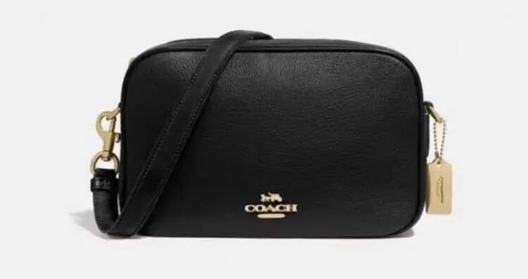COACH 新品 ショルダーバッグ 正規品 ジェス クロスボディ 黒　金ロゴ
