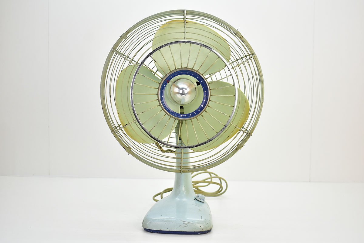 動作OK◇日立/HITACHI 扇風機 A.C.DESK FAN M-6036D 希少 当時物 昭和