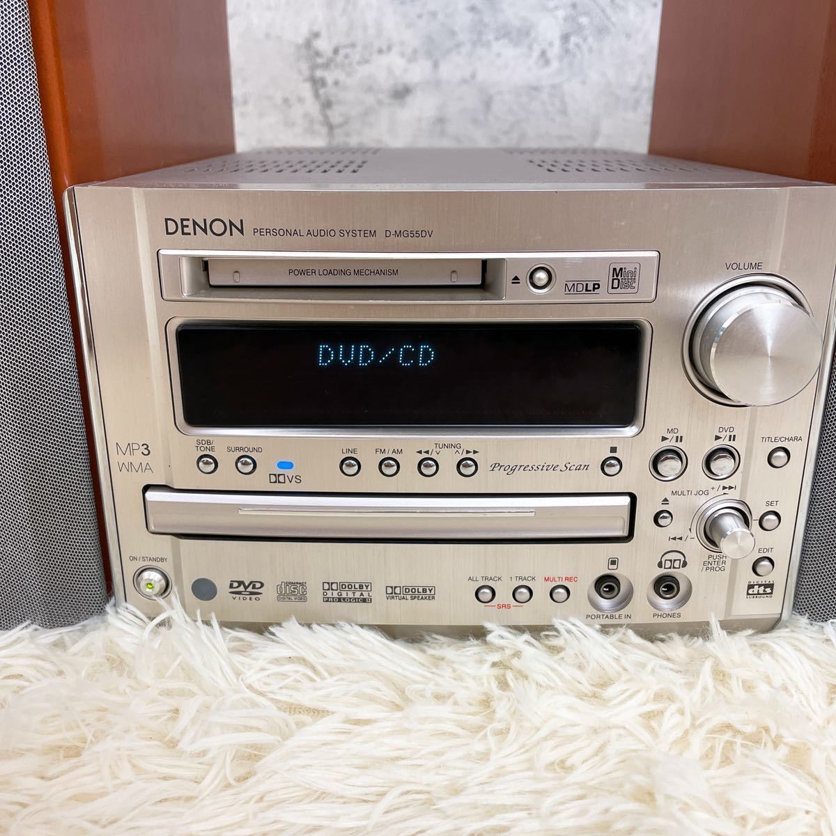 動作確認済み】DENON デノン CD DVD ラジオMD一体型システムコンポ D