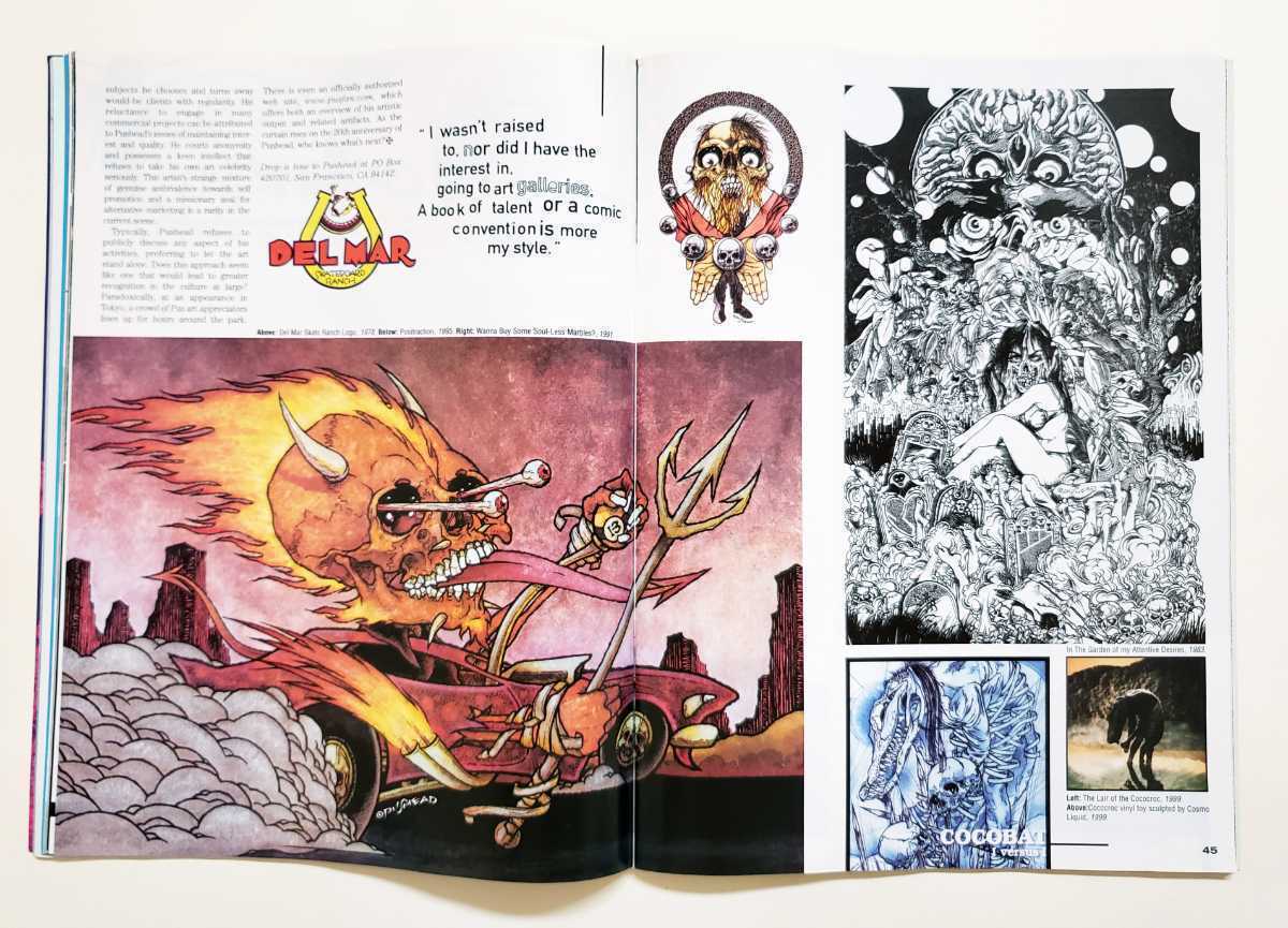 PUSHEAD パスヘッド 特集洋雑誌 JUXTAPOZ COCOBAT ココバット