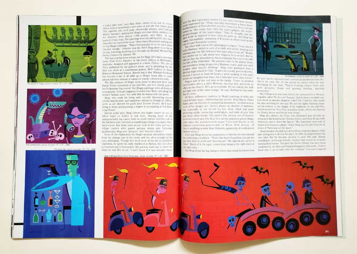PUSHEAD パスヘッド 特集洋雑誌 JUXTAPOZ COCOBAT ココバット