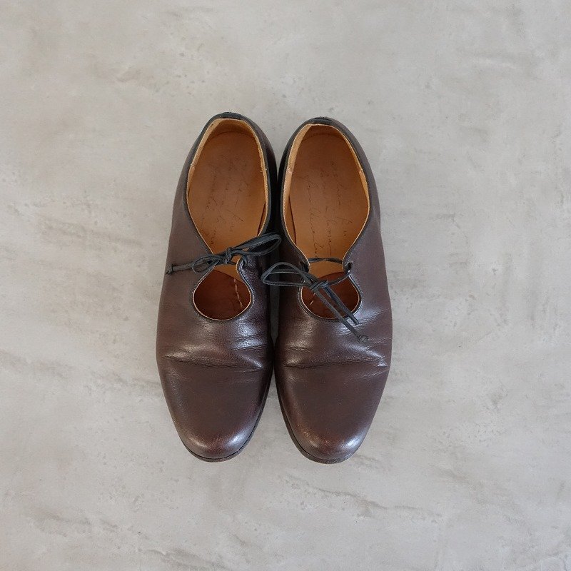 ■【定価3.8万】R.U. *camille/カミーユ レザーシューズ 37/23.5*ダークブラウン皮革靴シューレース0622【01G22】