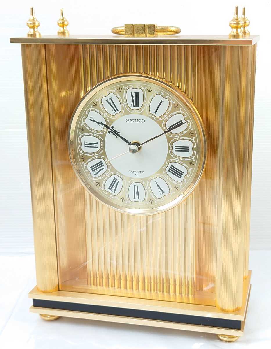美品】【希少】昭和レトロ セイコー SEIKO UF301G ゴールド置時計 昭和