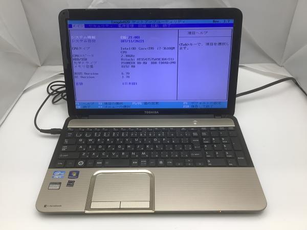 ジャンク!TOSHIBA T552/58FK○Core i7 3610QM 2.3G 8G 750G 8G 2.3G 3610QM