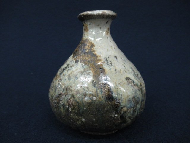cK7854 丸田宗彦「朝鮮唐津徳利」共箱付 芸術 美術 陶器 陶芸 伝統工芸