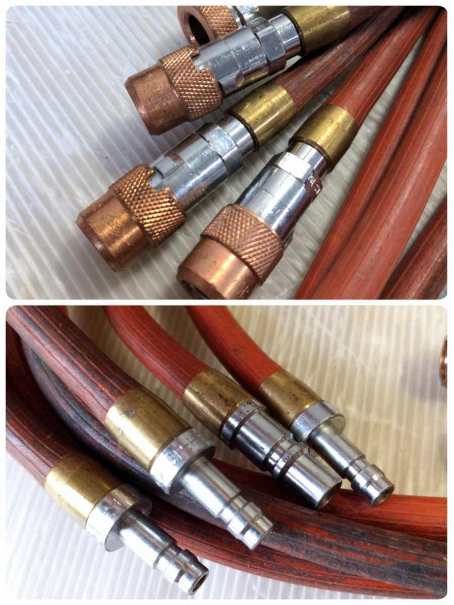 ♭【ジャンク品】千代田 ガス切断機 酸素／アセチレン ホース【動作