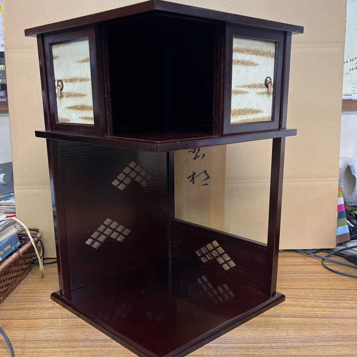 茶道具 棚 組立式 V76 【公式通販】